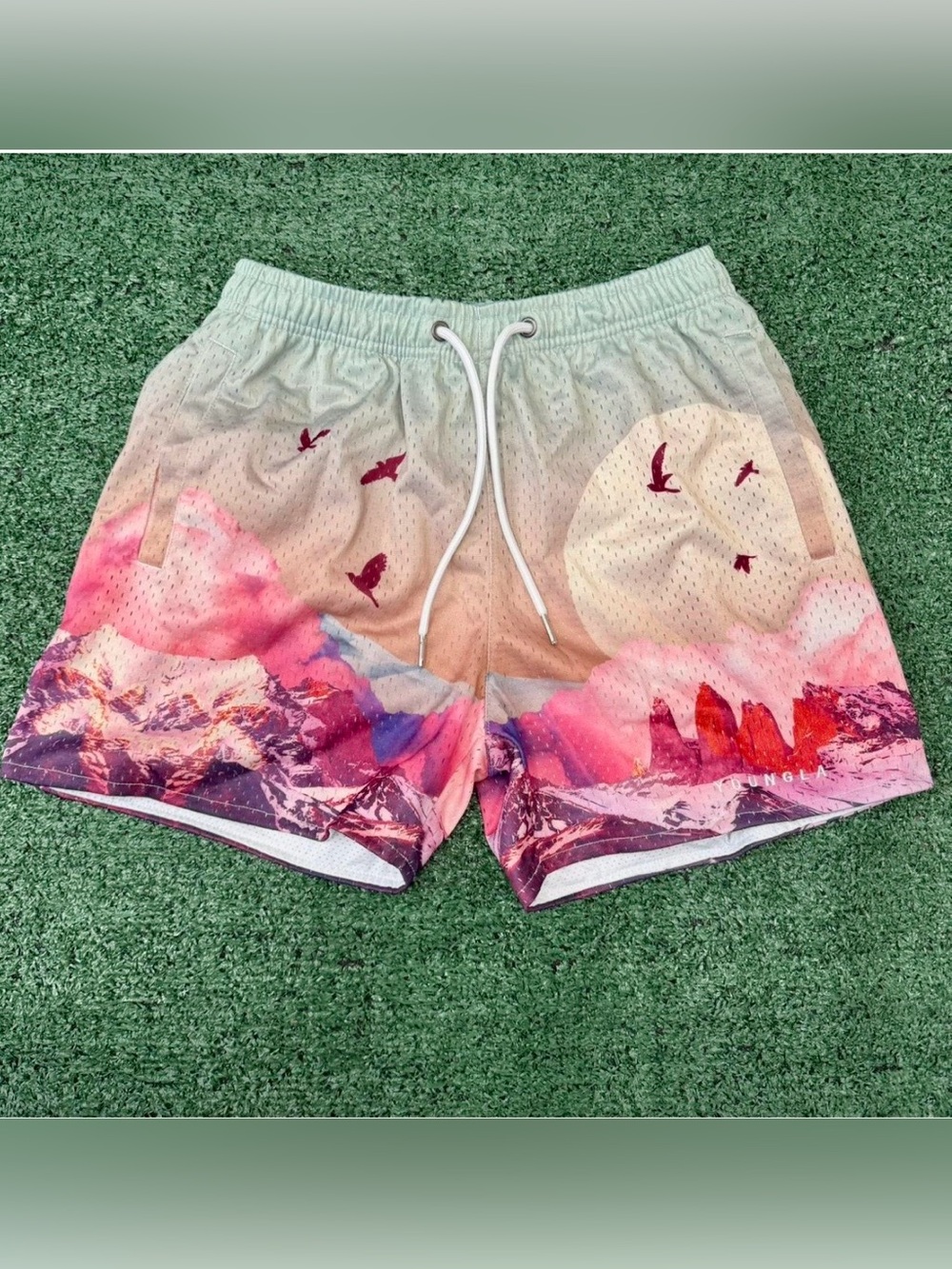 ⚪️ YoungLA Block Party 141 Mesh Shorts